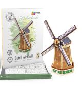 NiXiM NiXiM Dřevěné 3D puzzle - Holandský větrný mlýn