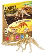 NiXiM NiXiM Dřevěné 3D puzzle - Brontosaurus