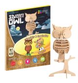 NiXiM NiXiM Dřevěné 3D puzzle - Sova