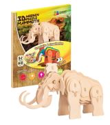 NiXiM NiXiM Dřevěné 3D puzzle - Mamut
