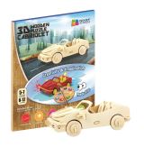 NiXiM NiXiM Dřevěné 3D puzzle - Kabriolet