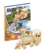 NiXiM NiXiM Dřevěné 3D puzzle - Lokomotiva