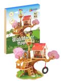 NiXiM NiXiM Dřevěné 3D puzzle - Domeček Rozhledna