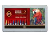 KOH-I-NOOR HARDTMUTH Koh-i-noor pastelky PROGRESSO akvarelové souprava 12 ks v plechové krabičce