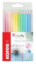 Kores Kores Kolores Pastel trojhranné pastelky 12 barev