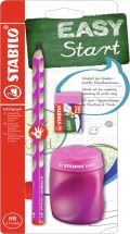 Stabilo STABILO EASYgraph školní set - růžový R s ořezávatkem a pryží