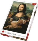TREFL Puzzle: Mona Lisa s kočkou 500 dílků