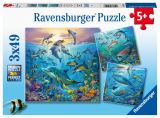 Ravensburger Ravensburger Puzzle - Pod vodou 3 x 49 dílků