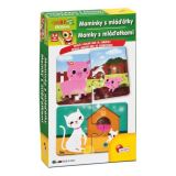 Lisciani Carotina Preschool: Maminky s mláďátky - Veselá logická hra se zvířátky