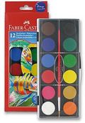 Faber-Castell Faber - Castell Vodové barvy 30 mm - 12 barev