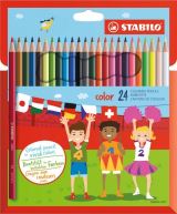 Stabilo Pastelky STABILO color, sada 24 ks v kartonovém pouzdru
