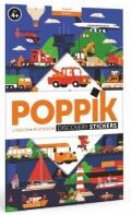 Poppik Poppik Samolepkový plakát vzdělávací - Dopravní prostředky
