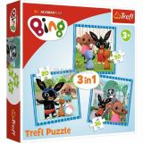 TREFL Puzzle Bing / Zábava s přáteli 3v1 (20,36,50 dílků)