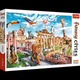 TREFL Puzzle Legrační města - Divoký Řím/Funny Cities, 1000 dílků