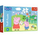 TREFL Puzzle Prasátko Peppa / Zábava s přáteli, 60 dílků