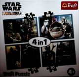 TREFL Puzzle Star Wars / Mandalorian a jeho svt 4v1 (35,48,54,70 dlk)