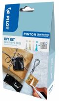 Pilot PILOT Pintor Fine Kreativní sada akrylových popisovačů 0,9-1,5mm - XMAS 4 ks + visačky 10 ks
