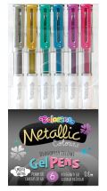 Colorino Colorino gelové rollery metalické 6 barev