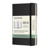 Moleskine Moleskine horizontální diář 2021-2022 černý S, tvrdý