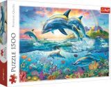 TREFL Puzzle: Rodina delfínů 1500 dílků