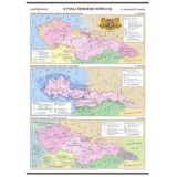 Kartografie Praha Vývoj českého státu III. (v 1. polovině 20. stol.) – školní nástěnná mapa/96 x 136 cm