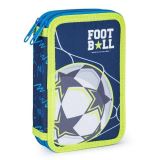 Karton P+P Penál dvoupatrový prázdný Fotbal