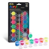 Primo PRIMO akrylové barvy Fluo a metal 14 x 4,5 ml