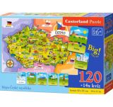 SMT Creatoys Puzzle mapa Česká republika 120 dílků + 14x kvíz