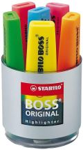 Stabilo Zvýrazňovač STABILO BOSS ORIGINAL, sada 6 ks ve sklenici