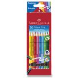 Faber-Castell Faber - Castell Pastelky trojhranné Grip 2001 - s gumou 10 ks