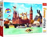 TREFL Puzzle Legrační města: Psi v Londýně/1000 dílků