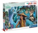 CLEMENTONI Clementoni Puzzle Glitter - Raya 104 dílků