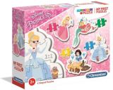 CLEMENTONI Clementoni Puzzle Princezny 4v1/3+6+9+12 dílků