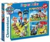 CLEMENTONI Clementoni Puzzle Supercolor - Tlapková patrola / 3x48 dílků