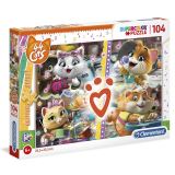 CLEMENTONI Clementoni Puzzle - 44 Cats 104 dílků