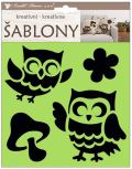 Anděl Přerov Kreativní šablony - sovičky 18 x 17,5 cm