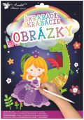 Anděl Přerov Vyškrabávací obrázky - Princezna 16,5 x 21 cm (2 ks)