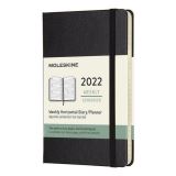 Moleskine Moleskine Horizontální diář 2022 černý S, týdenní, tvrdý