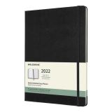 Moleskine Moleskine Plánovací zápisník 2022 černý XL, tvrdý