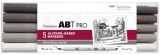Tombow Tombow Oboustranný lihový fix ABT PRO - Warm Gray colors 5 ks