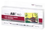 Tombow Tombow Oboustranný lihový fix ABT PRO - Basic colors 12 ks