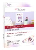 Tombow Tombow Sada Watercoloring Canvas Set Elegant Butterflies