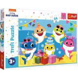 TREFL Puzzle: Baby Shark - Oslava / 24 dílků MAXI