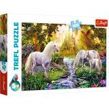 TREFL Puzzle: Jednorožci, koně v zahradě / 100 dílků
