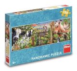 Dino Puzzle Farma Panoramic 150 dílků