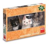 Dino Puzzle Tři koťátka Panoramic 150 dílků