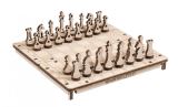 3D puzzle hra Šachy a Dáma 2v1