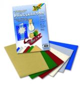 Folia paper Folia Blok Designových papírů s motivem - Vytlačované hvězdy 10 listů