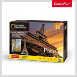 CubicFun Puzzle 3D National Geographic - Eiffelova věž 80 dílků