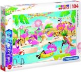 CLEMENTONI Clementoni Puzzle Briliant - Plameňáci 104 dílků